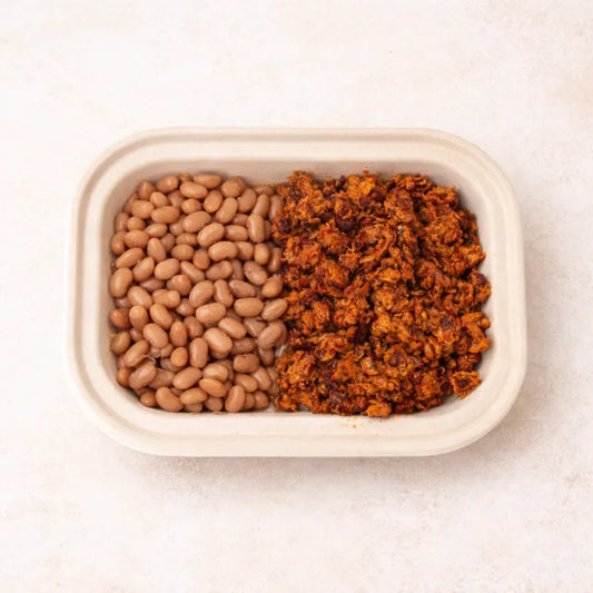 Pastor de Soya con Frijoles de la Olla
